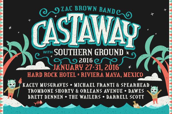 Zac Brown Band Adds Plans for “Castaway With Southern Ground” – Tickets on Sale